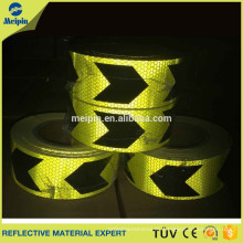 Pfeil PVC gelb und schwarz reflektierende Klebstoff Warnband für LKW